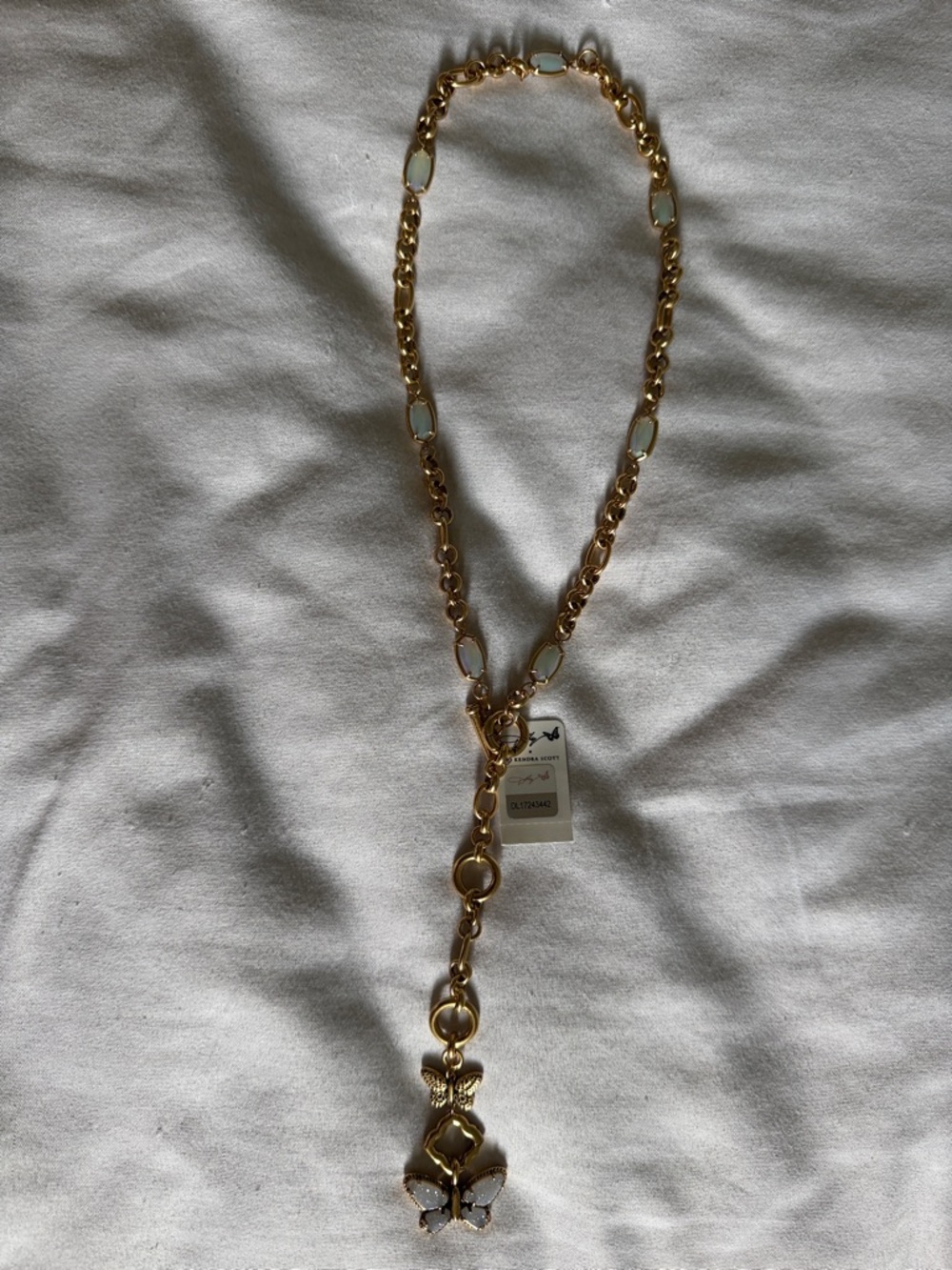 dolly parton x kendra scott butterfly vintage gold necklace - Picture 4 of 6